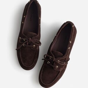 Madewell brown suede Jamie boat shoes, 7.5